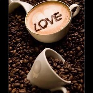 3 FOR $45 Complete Diamond Art Kit, "Love Coffee"